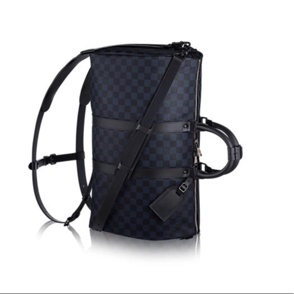 LOUIS VUITTON Keepall A Dos Damier Bleu